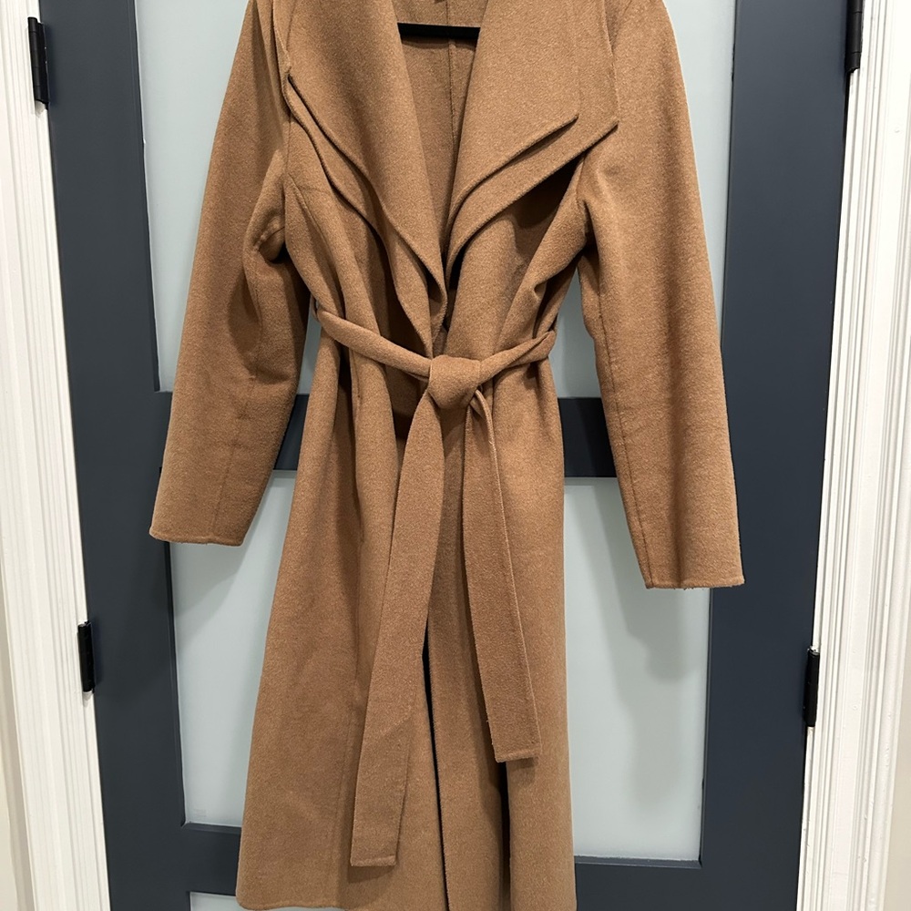 Stylish Tan Belted Coat from Chicos